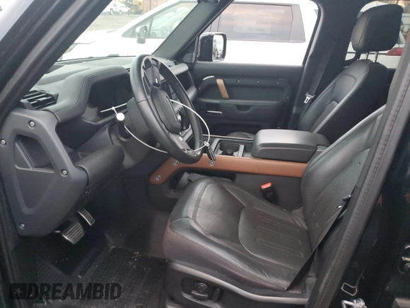 2020 Land Rover Defender X with VIN SALEXEEU3L2021601, listed as a Copart auction lot 86600934 with 49,039 mi miles and Salvage title. Bid and sale history available at DreamBid. Image 7.