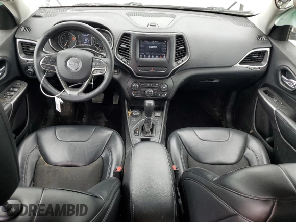 2019 Jeep Cherokee Latitude Plus with VIN 1C4PJMLB2KD169934, listed as a Copart auction lot 57332795 with 110,549 mi miles and Salvage title. Bid and sale history available at DreamBid. Image 8.