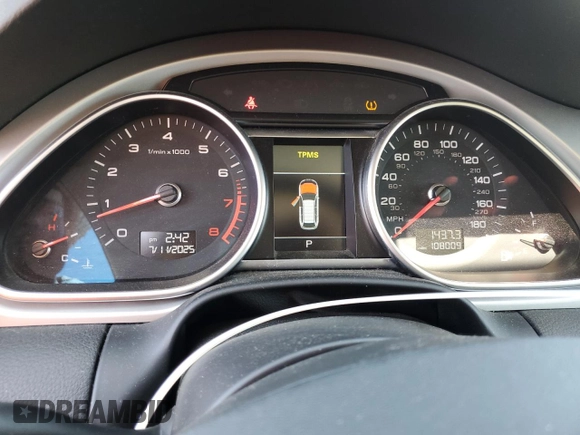 2013 Audi Q7 Premium Plus with VIN WA1LGAFE2DD013357, listed as a Copart auction lot 64761945 with 108,009 mi miles and Salvage title. Bid and sale history available at DreamBid. Image 9.