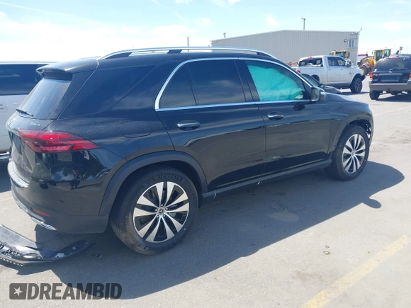 2025 Mercedes-Benz GLE 450 with VIN 4JGFB5KBXSB367572, listed as a IAAI auction lot 42397977 with 10,032 mi miles and . Bid and sale history available at DreamBid. Image 4.
