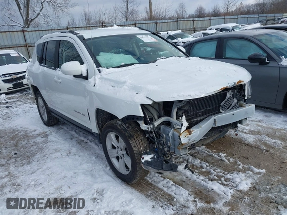 2017 Jeep Compass High Altitude with VIN 1C4NJDEB5HD191200, listed as a IAAI auction lot 41249056 with 101,559 mi miles. Bid and sale history available at carsss.com. Image 1.