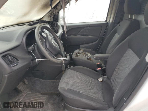 2015 Ram ProMaster City Cargo Tradesman with VIN ZFBERFAT2F6A28062, listed as a Copart auction lot 58411415 with Not provided miles and Non repairable. Bid and sale history available at DreamBid. Image 7.