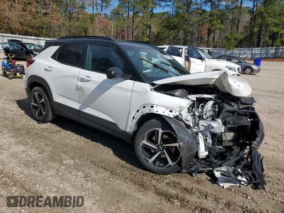 2023 Chevrolet TrailBlazer RS with VIN KL79MTSL9PB041212, listed as a Copart auction lot 50461575 with Not Provided miles and Salvage Title. Bid and sale history available at DreamBid. Image 4.
