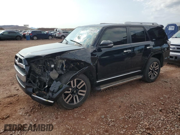 2017 Toyota 4Runner SR5 with VIN JTEBU5JR5H5480652, listed as a Copart auction lot 59444975 with 134,837 mi miles and Salvage title. Bid and sale history available at DreamBid. Image 1.