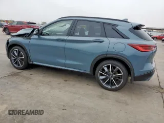 2024 Infiniti QX50 Sport with VIN 3PCAJ5FA7RF108824, listed as a Copart auction lot 55150705 with 7,388 mi miles and Salvage title. Bid and sale history available at DreamBid. Image 2.