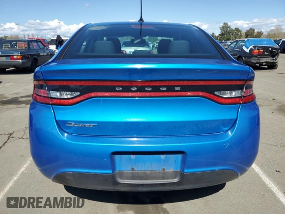 2016 Dodge Dart SE with VIN 1C3CDFAA4GD717925, listed as a Copart auction lot 51623285 with 123,479 mi miles and Salvage Title. Bid and sale history available at carsss.com. Image 6.