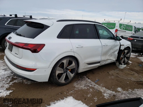 2022 Audi e-tron Premium Plus with VIN WA1LAAGEXNB013894, listed as a Copart auction lot 71918322 with 0 mi miles. Bid and sale history available at carsss.com. Image 3.