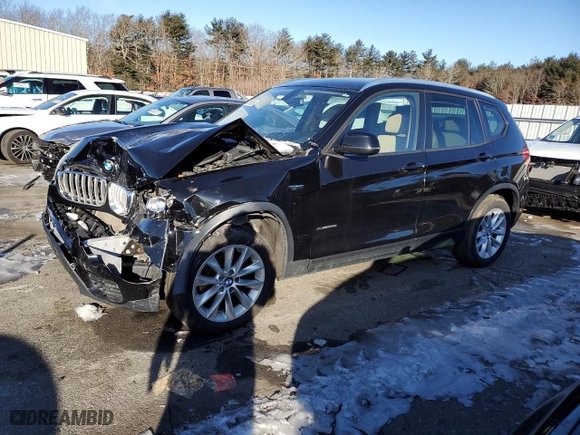 2015 BMW X3 xDrive28i with VIN 5UXWX9C51F0D53956, listed as a Copart auction lot 42615855 with 148,917 mi miles and Salvage Title. Bid and sale history available at carsss.com. Image 1.
