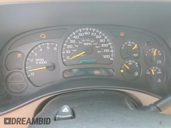 2005 Chevrolet Tahoe LS with VIN 1GNEK13T45J114779, listed as a Copart auction lot 68474544 with 257,295 mi miles and Clean Title. Bid and sale history available at carsss.com. Image 9.