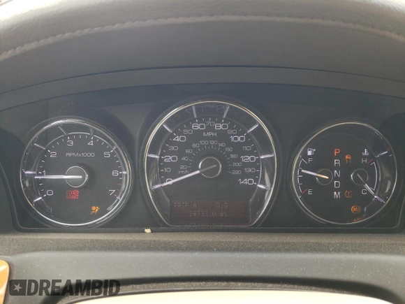2011 Lincoln MKS with VIN 1LNHL9DR7BG605341, listed as a Copart auction lot 53712495 with 74,732 mi miles and Salvage Title. Bid and sale history available at DreamBid. Image 9.