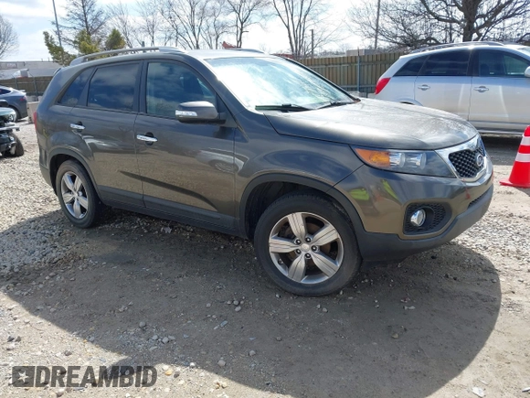 2013 Kia Sorento EX with VIN 5XYKU3A62DG373137, listed as a IAAI auction lot 41872724 with 177,387 mi miles. Bid and sale history available at carsss.com. Image 1.