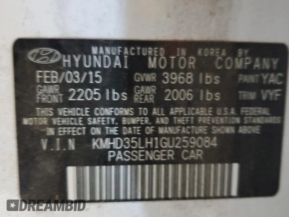 2016 Hyundai Elantra GT with VIN KMHD35LH1GU259084, listed as a Copart auction lot 74290494 with 28,949 mi miles and Salvage Title. Bid and sale history available at carsss.com. Image 12.