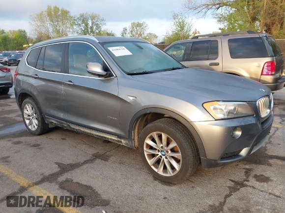 2013 BMW X3 xDrive28i with VIN 5UXWX9C55D0A15716, listed as a IAAI auction lot 42084198 with 120,277 mi miles. Bid and sale history available at carsss.com. Image 1.