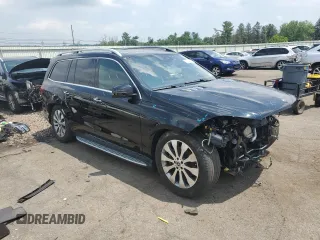 2019 Mercedes-Benz GLS 450 with VIN 4JGDF6EE2KB225563, listed as a Copart auction lot 62349115 with 44,049 mi miles and Salvage title. Bid and sale history available at DreamBid. Image 4.