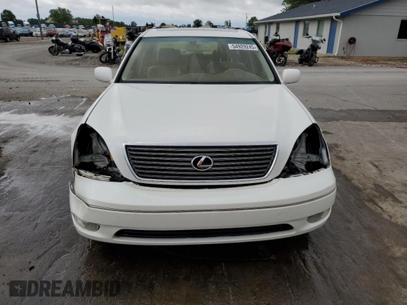 2003 Lexus LS 430 with VIN JTHBN30F730116220, listed as a Copart auction lot 54929245 with 196,401 mi miles and Salvage Title. Bid and sale history available at DreamBid. Image 5.