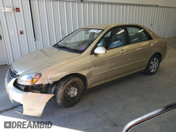 2009 Kia Spectra EX with VIN KNAFE222395665848, listed as a Copart auction lot 51017925 with 30,186 mi miles and Salvage Title. Bid and sale history available at DreamBid. Image 1.