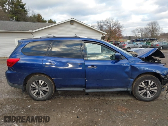 2017 Nissan Pathfinder SV with VIN 5N1DR2MM7HC676788, listed as a IAAI auction lot 41021944 with 80,009 mi miles. Bid and sale history available at carsss.com. Image 14.