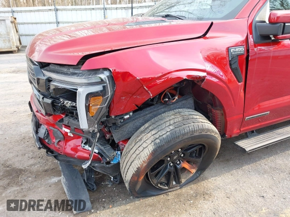 2024 Ford F-150 z VIN 1FTFW7LD0RFA90275, wystawiony jako IAAI lot #42030224 z przebiegiem Nie podano mil oraz . Historia ofert i sprzedaży dostępna na DreamBid. Obrazek 6.