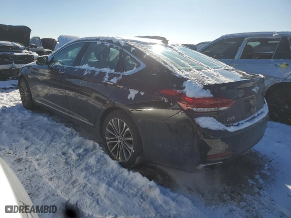 2015 Hyundai Genesis 3.8L with VIN KMHGN4JE0FU018271, listed as a Copart auction lot 42048535 with 92,760 mi miles and Salvage Title. Bid and sale history available at carsss.com. Image 2.