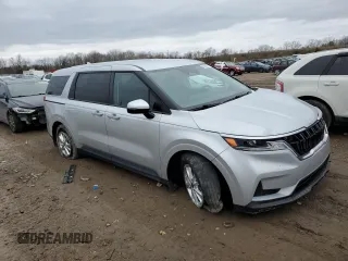 2023 Kia Carnival LX with VIN KNDNB4H31P6214573, listed as a Copart auction lot 80956874 with 38,106 mi miles and Salvage Title. Bid and sale history available at carsss.com. Image 4.