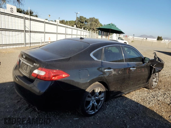 2011 Infiniti M37 with VIN JN1BY1AP7BM323494, listed as a Copart auction lot 77250874 with 136,351 mi miles and Salvage Title. Bid and sale history available at carsss.com. Image 3.