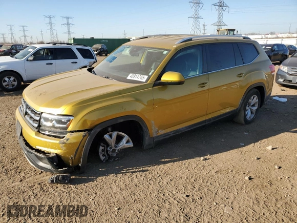 2018 Volkswagen Atlas SE z VIN 1V2DR2CA4JC529022, wystawiony jako Copart lot #48914745 z przebiegiem 88 887 mil mil oraz Szkoda całkowita • Salvage title. Historia ofert i sprzedaży dostępna na DreamBid. Obrazek 1.
