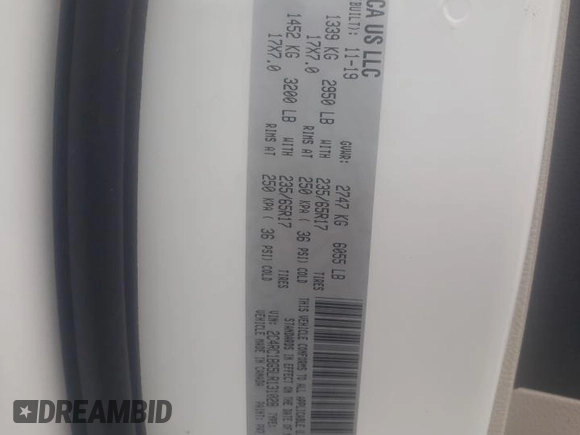 2020 Chrysler Pacifica Touring L with VIN 2C4RC1BG5LR131028, listed as a Copart auction lot 56505555 with 102,972 mi miles and Salvage title. Bid and sale history available at DreamBid. Image 13.