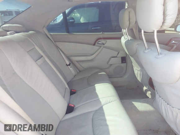 2002 Mercedes-Benz S-Class 4.3L with VIN WDBNG70J42A269648, listed as a IAAI auction lot 41634588 with 141,894 mi miles. Bid and sale history available at carsss.com. Image 8.