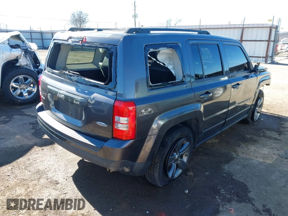2015 Jeep Patriot High Altitude with VIN 1C4NJRFB9FD376651, listed as a IAAI auction lot 41416297 with 121,690 mi miles and . Bid and sale history available at carsss.com. Image 4.