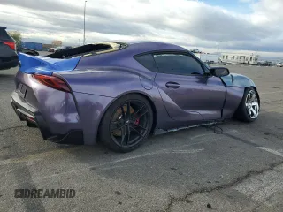 2022 Toyota GR Supra 3.0 with VIN WZ1DB0C03NW050968, listed as a Copart auction lot 82393784 with 22,420 mi miles and Salvage Title. Bid and sale history available at carsss.com. Image 3.