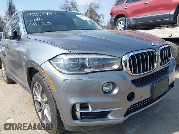 2015 BMW X5 xDrive35i with VIN 5UXKR0C53F0K60910, listed as a IAAI auction lot 41857733 with 153,583 mi miles. Bid and sale history available at carsss.com. Image 6.