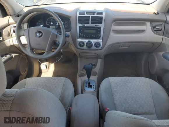 2005 Kia Sportage LX with VIN KNDJF723057131284, listed as a Copart auction lot 74563624 with Not Provided miles and Non Repairable. Bid and sale history available at carsss.com. Image 8.