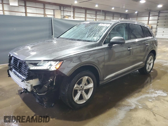 2024 Audi Q7 Premium Plus with VIN WA1LCBF71RD006474, listed as a Copart auction lot 62633915 with 33,316 mi miles and Clean title. Bid and sale history available at DreamBid. Image 1.