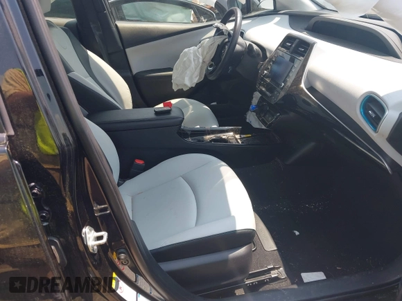 2020 Toyota Prius LE with VIN JTDL9RFU2L3019122, listed as a IAAI auction lot 42474961 with 52,248 mi miles and . Bid and sale history available at DreamBid. Image 5.
