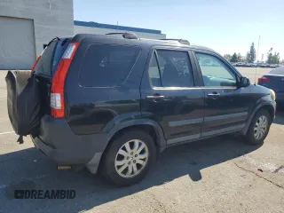 2005 Honda CR-V EX with VIN SHSRD78835U304892, listed as a Copart auction lot 46188995 with 186,054 mi miles and Salvage Title. Bid and sale history available at carsss.com. Image 3.
