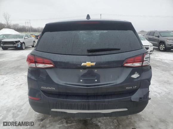 2022 Chevrolet Equinox LT with VIN 2GNAXUEV2N6150984, listed as a Copart auction lot 42928295 with 11,587 mi miles and Salvage Title. Bid and sale history available at carsss.com. Image 6.