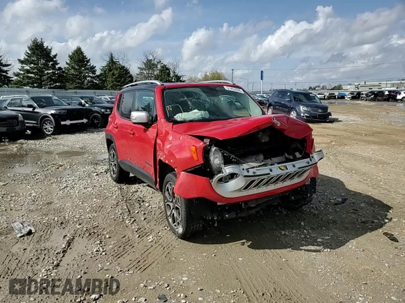 2015 Jeep Renegade Limited with VIN ZACCJBDT0FPB71229, listed as a Copart auction lot 51453205 with 242,903 mi miles and Salvage Title. Bid and sale history available at DreamBid. Image 12.