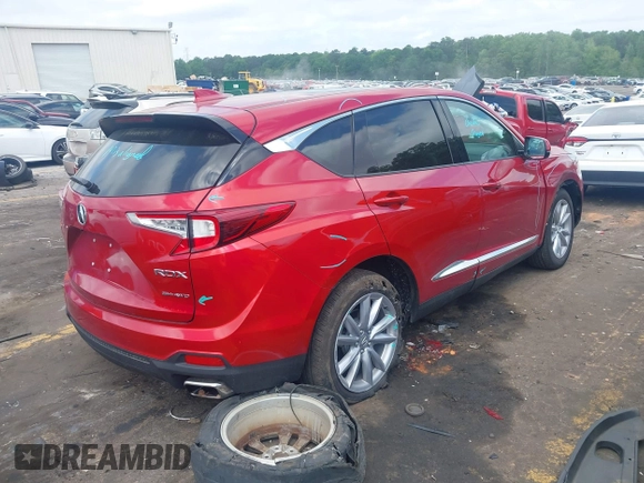 2024 Acura RDX with VIN 5J8TC2H37RL033766, listed as a IAAI auction lot 42119617 with 5,461 mi miles and . Bid and sale history available at DreamBid. Image 4.