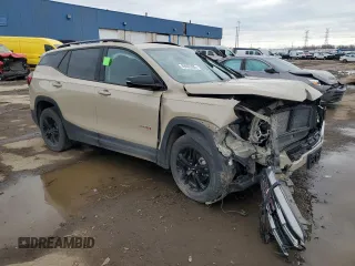 2022 GMC Terrain AT4 with VIN 3GKALYEV8NL293515, listed as a Copart auction lot 49963305 with 48,554 mi miles and Salvage Title. Bid and sale history available at DreamBid. Image 4.