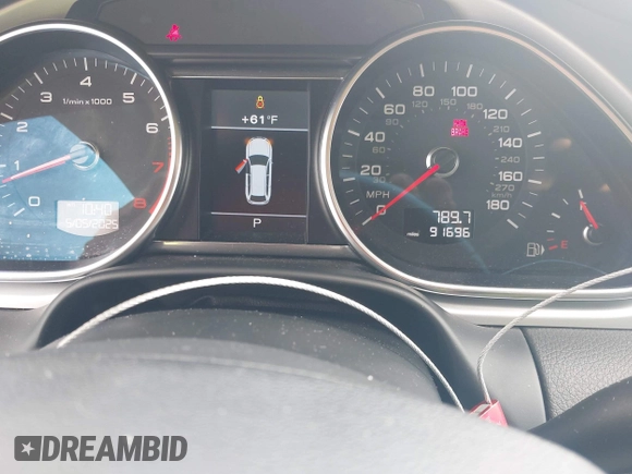 2014 Audi Q7 Premium Plus with VIN WA1LGAFE1ED003856, listed as a IAAI auction lot 42183101 with 91,696 mi miles and . Bid and sale history available at DreamBid. Image 7.