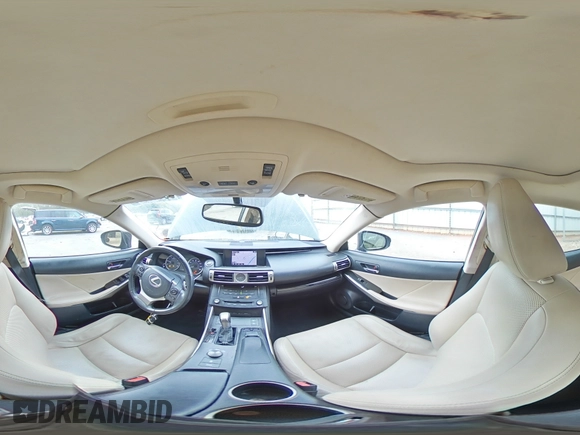 2015 Lexus IS 250 with VIN JTHBF1D2XF5057308, listed as a Copart auction lot 50145615 with 192,719 mi miles and Salvage title. Bid and sale history available at DreamBid. Image 14.