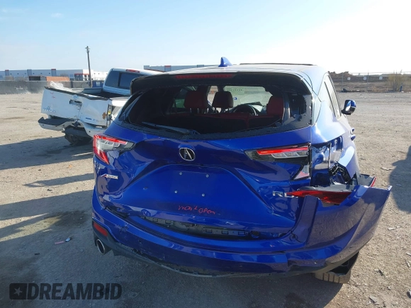 2022 Acura RDX w/A-Spec Package with VIN 5J8TC1H68NL005814, listed as a IAAI auction lot 41222256 with 32,585 mi miles and . Bid and sale history available at carsss.com. Image 6.