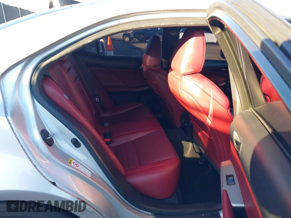 2015 Lexus IS 250 with VIN JTHBF1D20F5062355, listed as a IAAI auction lot 38318601 with 188,285 mi miles. Bid and sale history available at carsss.com. Image 8.