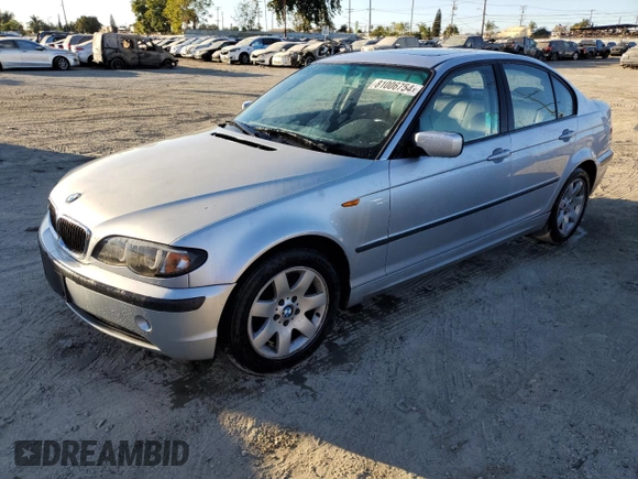 2003 BMW 3 Series 325i with VIN WBAAZ33423PH30708, listed as a Copart auction lot 81006754 with 192,110 mi miles and Salvage Title. Bid and sale history available at carsss.com. Image 1.