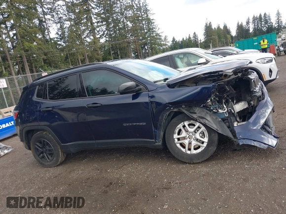 2018 Jeep Compass Sport with VIN 3C4NJCAB3JT411580, listed as a IAAI auction lot 42300505 with Not provided miles and . Bid and sale history available at DreamBid. Image 13.