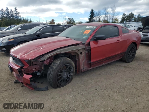 2012 Ford Mustang V6 Premium with VIN 1ZVBP8AM2C5253751, listed as a Copart auction lot 75839064 with 0 mi miles and Non Repairable. Bid and sale history available at carsss.com. Image 1.