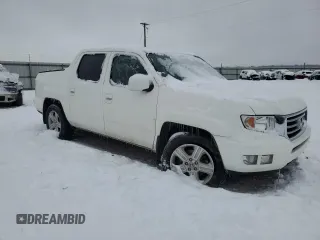 2013 Honda Ridgeline RTL with VIN 5FPYK1F54DB012107, listed as a Copart auction lot 87448454 with 113,178 mi miles and Salvage title. Bid and sale history available at DreamBid. Image 4.