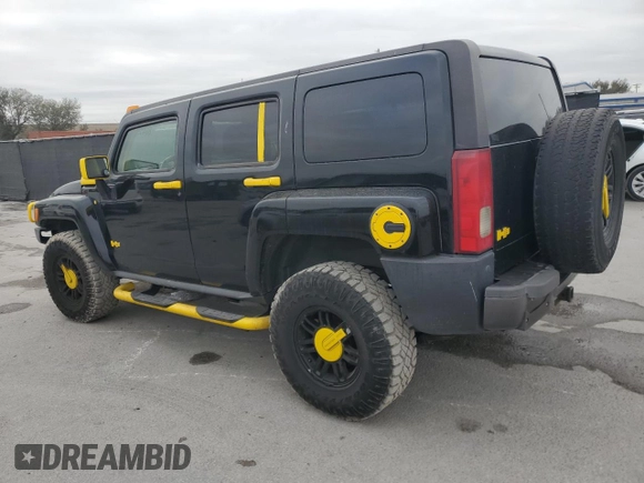 2007 Hummer H3 SUV with VIN 5GTDN13E478223985, listed as a Copart auction lot 88459295 with 215,840 mi miles and Clean Title. Bid and sale history available at DreamBid. Image 2.