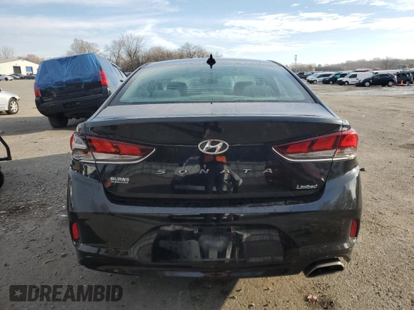2018 Hyundai Sonata Limited with VIN 5NPE34AFXJH615165, listed as a Copart auction lot 83591704 with 84,567 mi miles and Salvage Title. Bid and sale history available at DreamBid. Image 6.