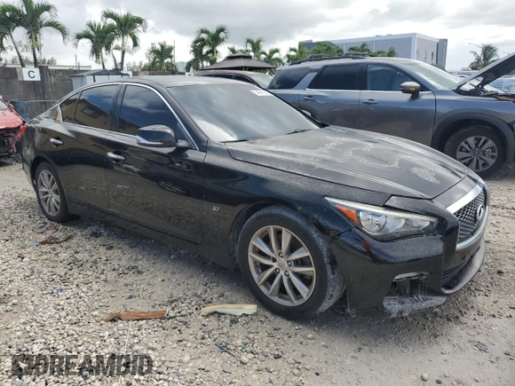 2015 Infiniti Q50 Sport with VIN JN1BV7AP2FM338924, listed as a Copart auction lot 64821585 with 104,907 mi miles and Clean title. Bid and sale history available at DreamBid. Image 4.